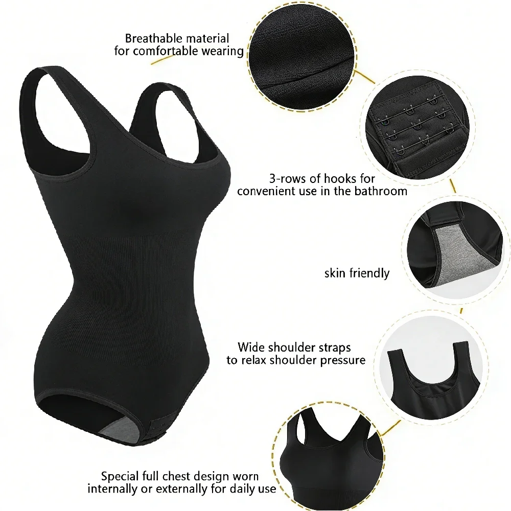 1 szt. Damski modelujący body, – Shapewear Bodysuit Firm recenzja i cena